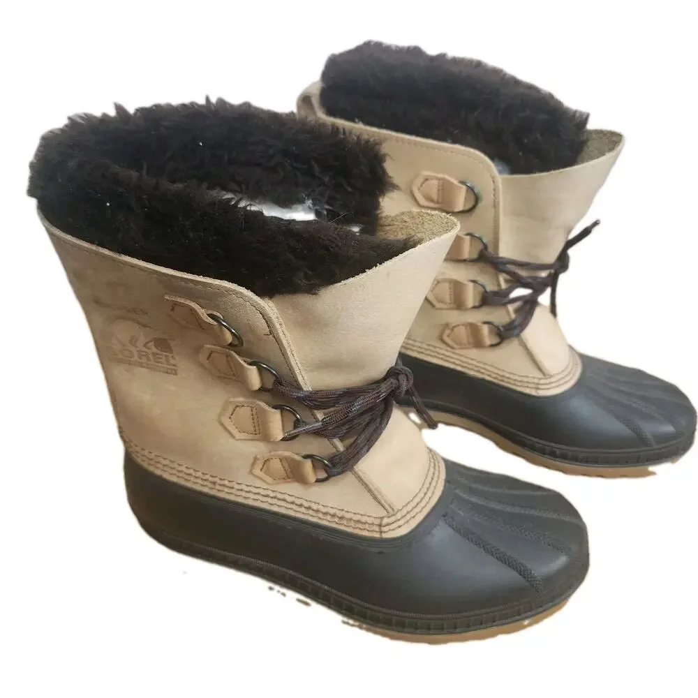 Sorel BADGER BUFF Men's Waterproof Winter Boot Brown US 10